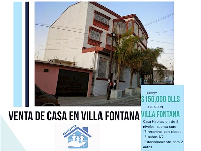 VENTA DE CASA EN VILLA FONTANA