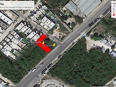 Amplio Terreno en Renta - Excelente ubicación con alta visibilidad sobre Avenida  Al Norte de Mérida