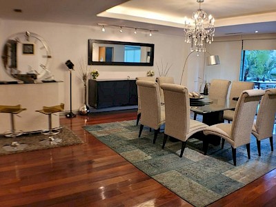 RENTO DEPARTAMENTO AMUEBLADO Y CON TERRAZA EN LAS LOMAS DE CHAPULTEPEC
