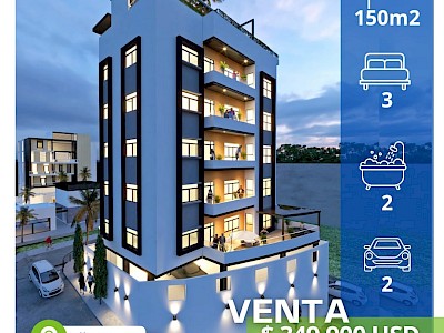 Lujoso Condominio de 150m2 3 Habitac en el Corazón de Tijuana 