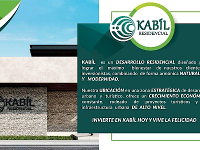 TERRENOS EN VENTA EN KABÍL RESIDENCIAL, TELCHAC PUERTO, YUCATÁN