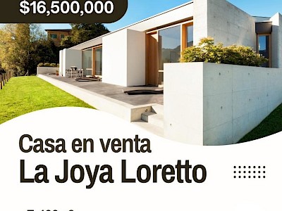 HERMOSA CASA EN VENTA, LA JOYA LORETTO,  FRACC. PRIVADO