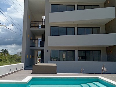 Punta Sole. Departamentos en Venta en la Playa San Benito. Yucatán