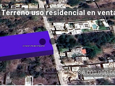 TERRENO EN VENTA PRIV XCANATUN 