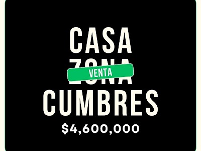 CASA EN VENTA ZONA CUMBRES SANTORAL, GARCIA, NUEVO LEÓN