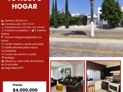 Casa de 4 habitaciones en Lomas del Marques