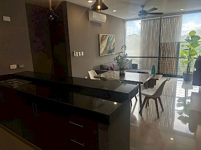 RENTA DEPARTAMENTO DE 2 HABITACIONES AMUEBLADO EN EMERALD TEMOZON NORTE DEP 14