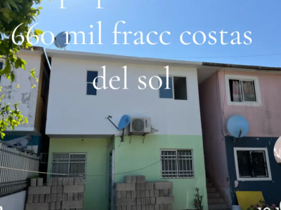 Departamento fracc costas del sol